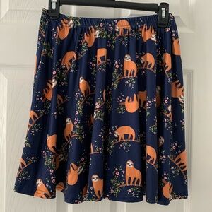 Sloth Pattern Skirt